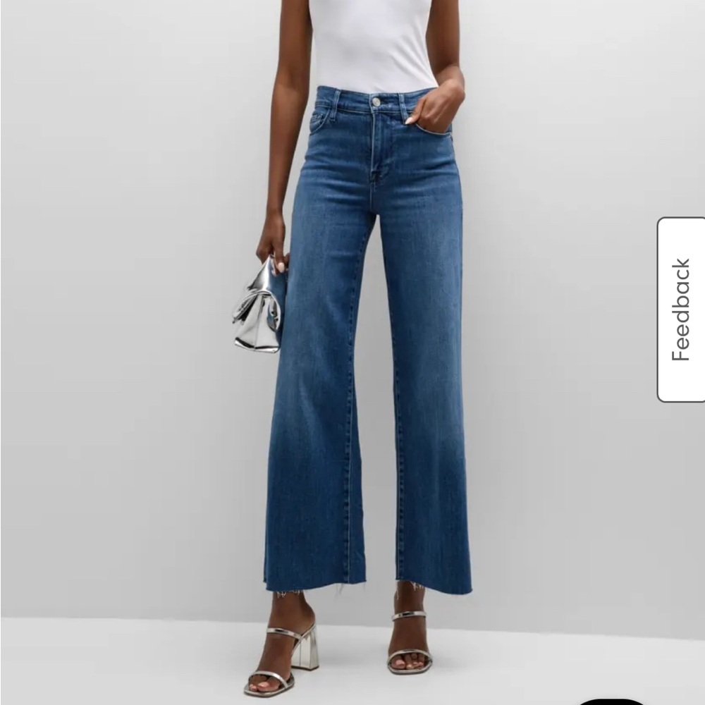 Frame Le Slim Palazzo, raw hem jeans size 25. EUC. Smoke free.